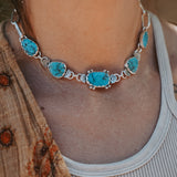 Adjustable Statement Choker in Sonoran Gem Turquoise