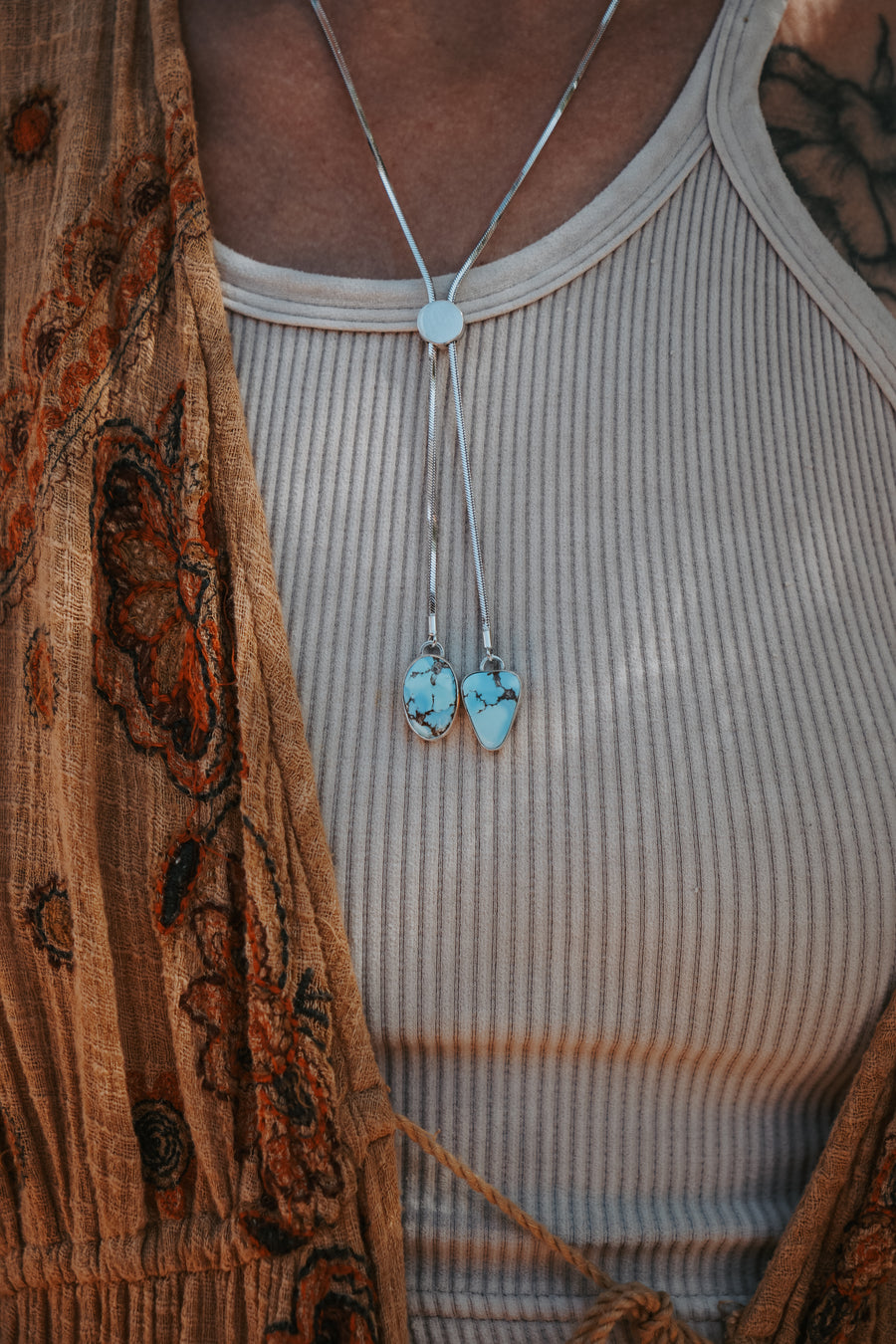 Wilding Bolo in Golden Hills Turquoise