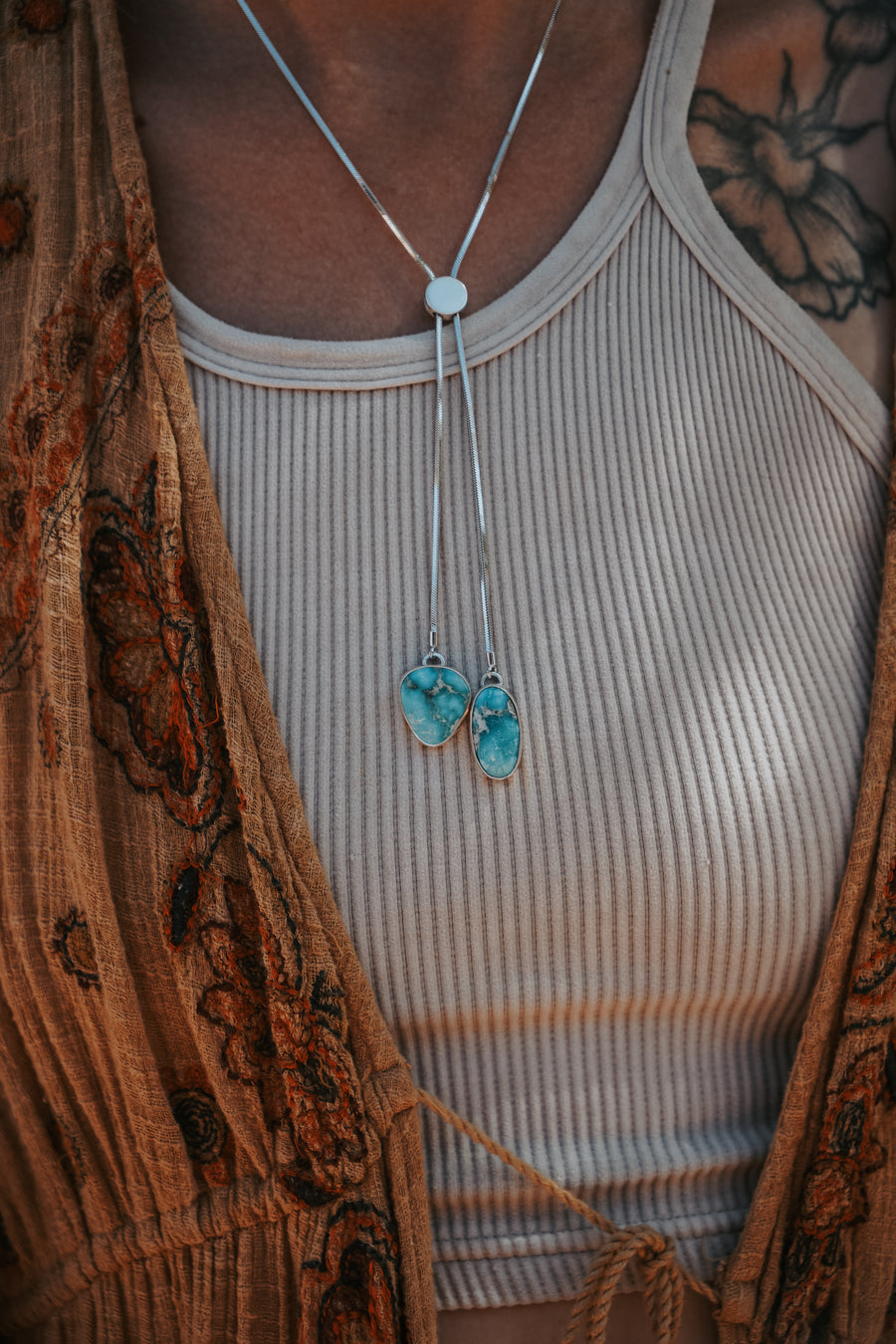 Wilding Bolo in Whitewater Turquoise