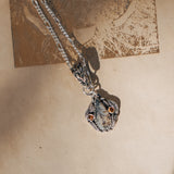 Necklace in Scenic Agate & Citrine