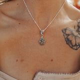 Necklace in Scenic Agate & Citrine