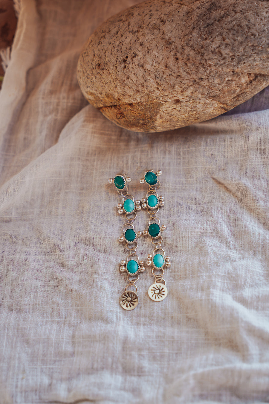 Drip Earrings in Hubei Turquoise