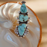 Cairn Ring in Golden Hills Turquoise (Size 6.5)