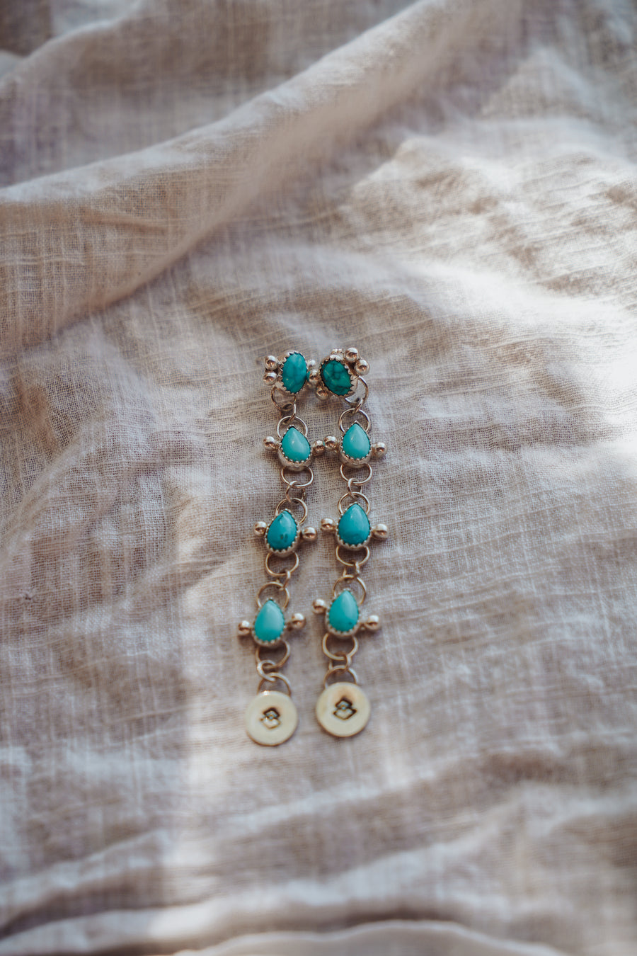 Drip Earrings in Kingman Turquoise