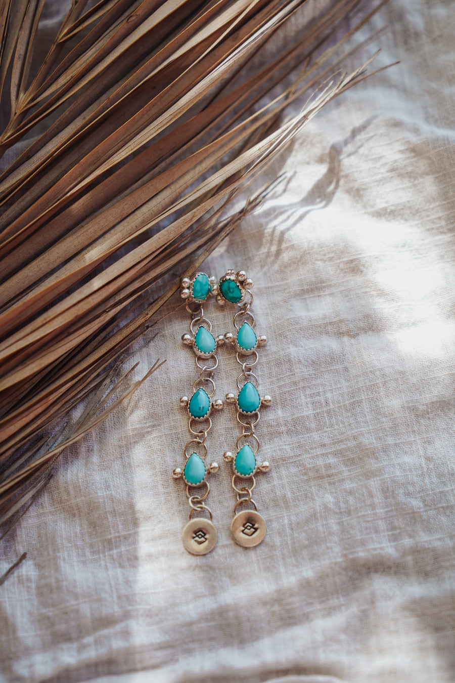 Drip Earrings in Kingman Turquoise
