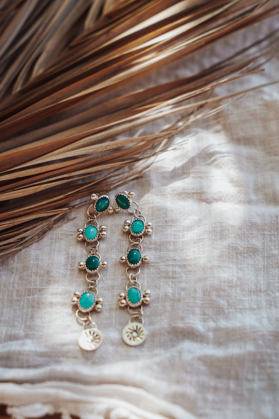 Drip Earrings in Kingman Turquoise