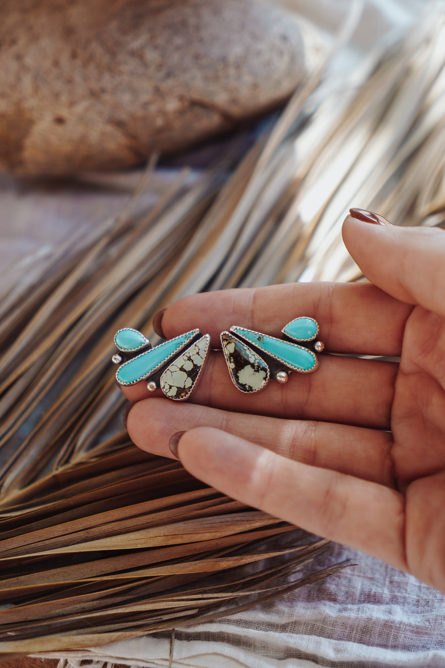 Ear Crawlers in Campitos & Hubei Turquoise