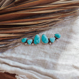 Ear Crawlers in Egyptian & Kingman Turquoise