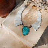 The Desert Wings Collar in Royston Turquoise