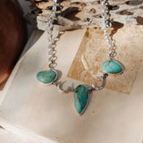 The Cosmic Turquoise Necklace in Royston Turquoise