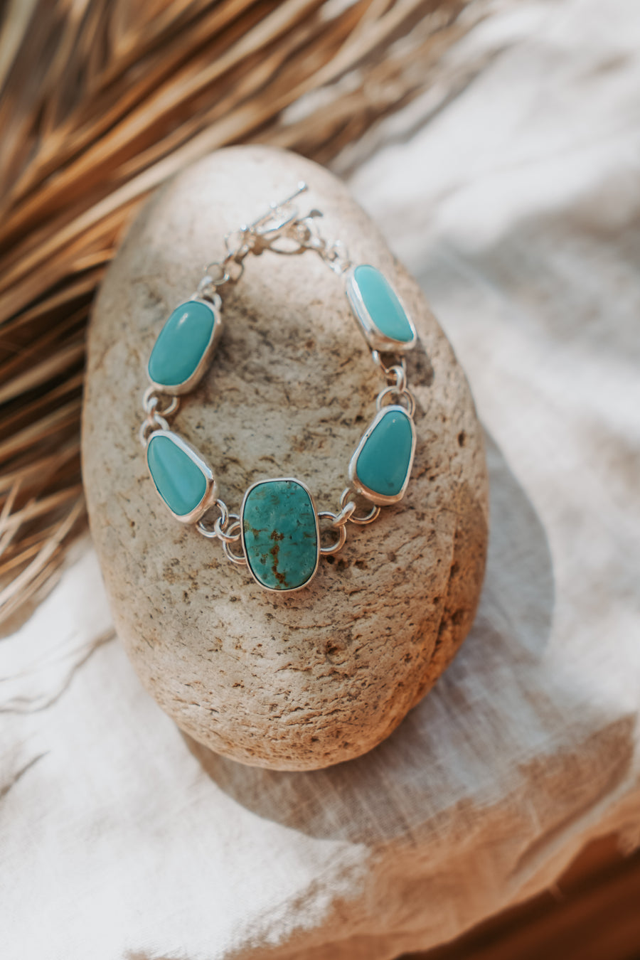 The Stepping Stone Bracelet in Campitos Turquoise