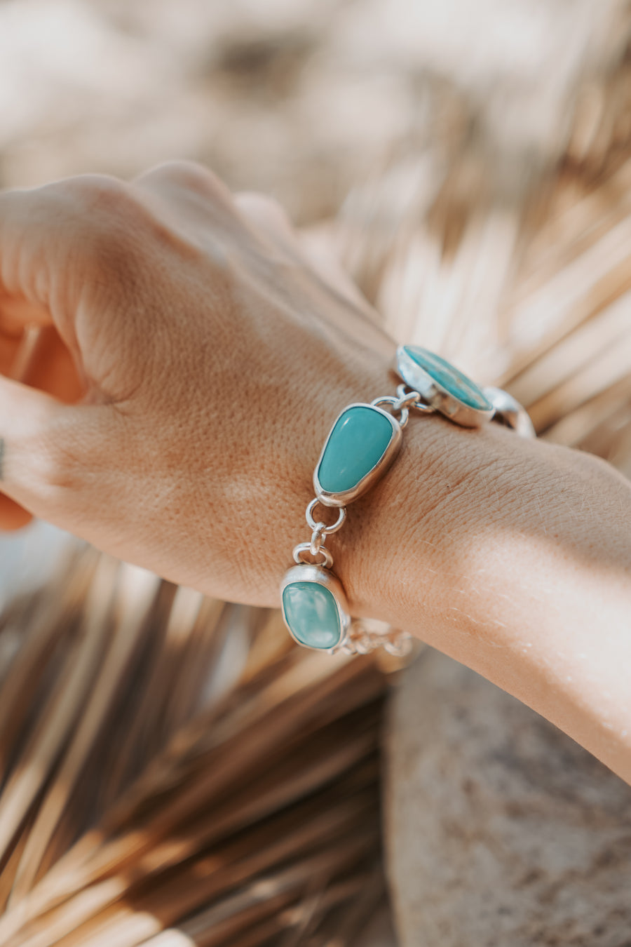The Stepping Stone Bracelet in Campitos Turquoise