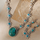The Desert Sun Necklace in Royston + Lone Mtn Turquoise