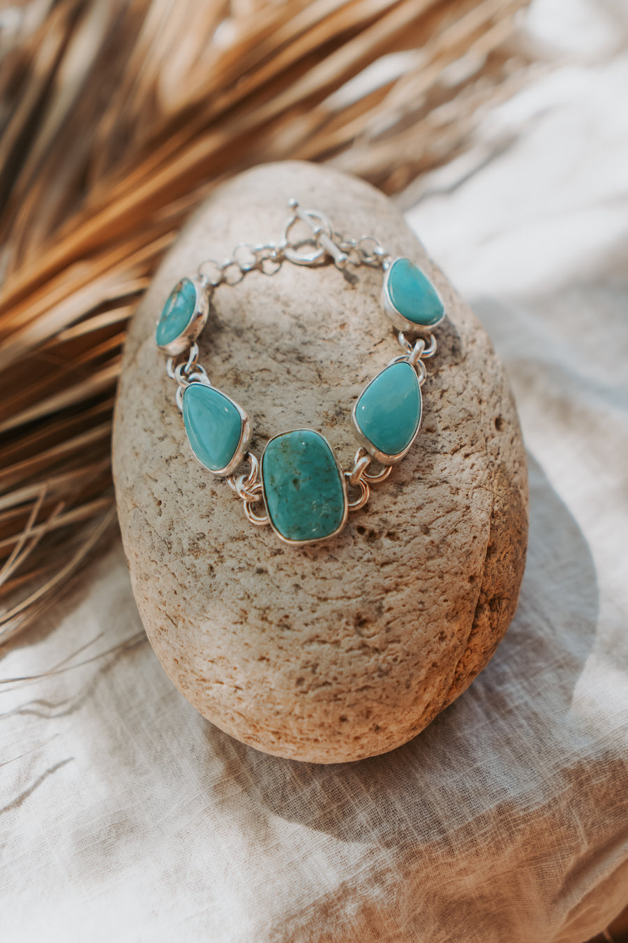 The Stepping Stone Bracelet in Campitos Turquoise
