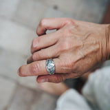 Scarab Ring (Choose your metal and size)