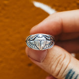 Scarab Ring (Choose your metal and size)
