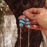Cairn Earrings in Golden Hills Turquoise
