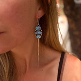Cairn Earrings in Golden Hills Turquoise