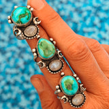 Moon Beam Ring in Sonoran Mtn & Moonstone (Size 9)