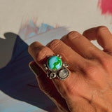 Moon Beam Ring in Sonoran Mtn & Moonstone (Size 9)