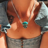 Saturday Stoke Necklace in Sonoran Mtn w/ curb chain