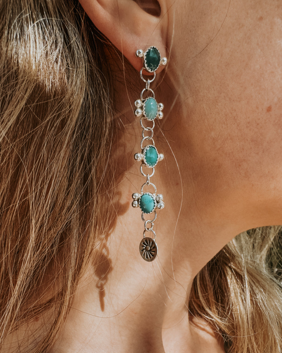 Drip Earrings in Hubei Turquoise