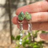 Disco Drop Earrings in Emerald Valley Turquoise
