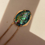 Abalone Shell Hair Fork - Golden Road Crafted