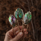 Abalone Shell Hair Fork no.3 - Golden Road Crafted