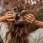 Abalone Shell Hair Fork no.3 - Golden Road Crafted