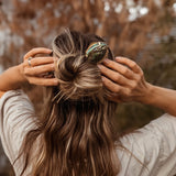 Abalone Shell Hair Fork no.3 - Golden Road Crafted