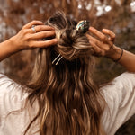 Abalone Shell Hair Fork no.3 - Golden Road Crafted