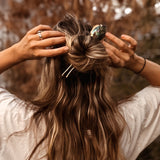 Abalone Shell Hair Fork no.3 - Golden Road Crafted