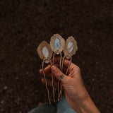 Abalone Shell Hair Fork no.3 - Golden Road Crafted