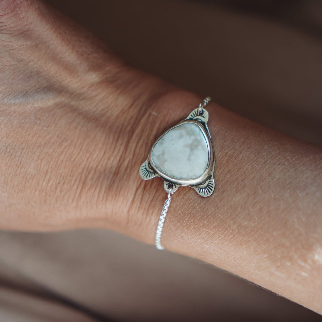 Adjustable Out West Bracelets in Ocean Jasper - Golden Road Crafted