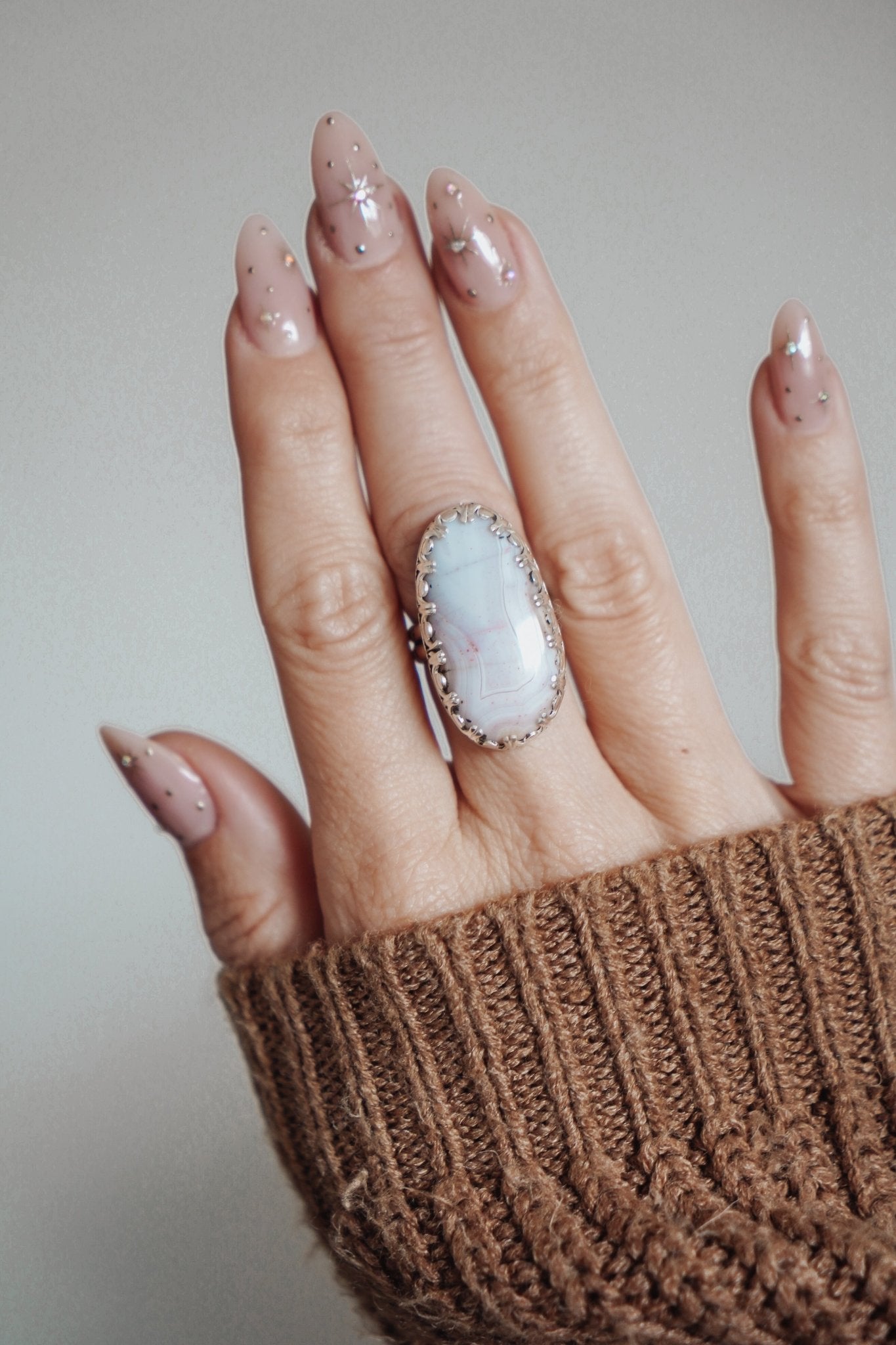 Agate Ring (Size 7) - Golden Road Crafted