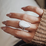 Agate Ring (Size 8) - Golden Road Crafted
