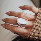 Agate Ring (Size 8) - Golden Road Crafted
