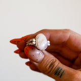 Agate Ring (Size 8) - Golden Road Crafted
