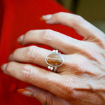 Agate Ring (Size 8.5) - Golden Road Crafted