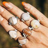 Agate Ring (Size 9) - Golden Road Crafted