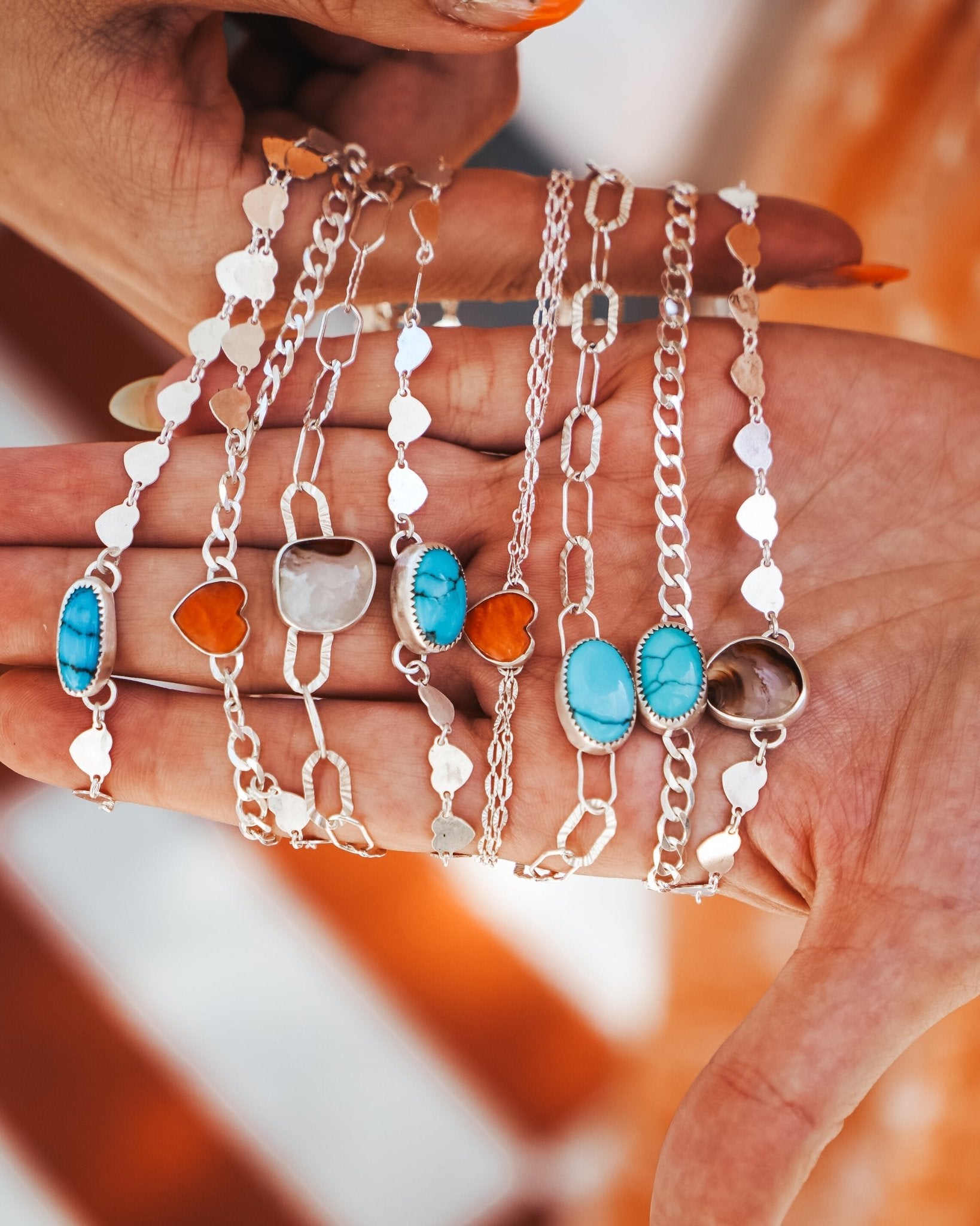 Anklet in Agate - Golden Road Crafted