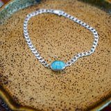 Anklet in Egyptian Turquoise - Golden Road Crafted