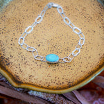 Anklet in Egyptian Turquoise - Golden Road Crafted