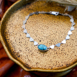 Anklet in Egyptian Turquoise - Golden Road Crafted