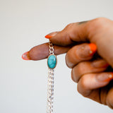 Anklet in Egyptian Turquoise - Golden Road Crafted