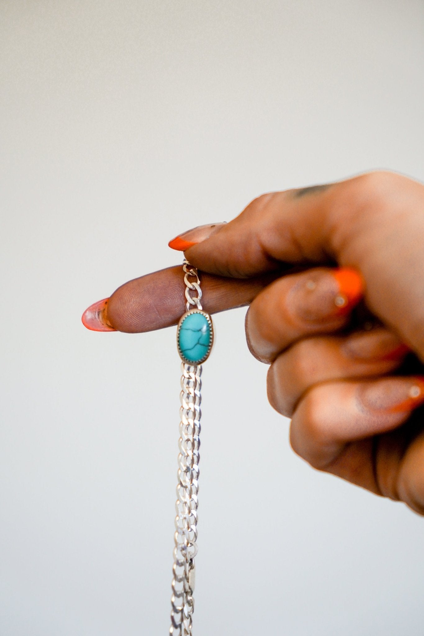 Anklet in Egyptian Turquoise - Golden Road Crafted