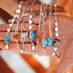 Anklet in Egyptian Turquoise - Golden Road Crafted