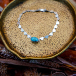 Anklet in Egyptian Turquoise - Golden Road Crafted