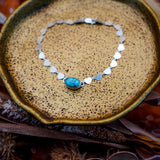 Anklet in Egyptian Turquoise - Golden Road Crafted